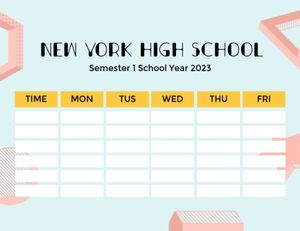 無料の時間割のテンプレート 簡単にカスタマイズ ダウンロード Fotorデザインツール