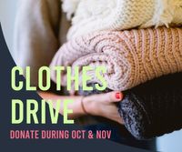 non-profit, simple, life, Clothes Drive Donation CHarity Facebook Post Template