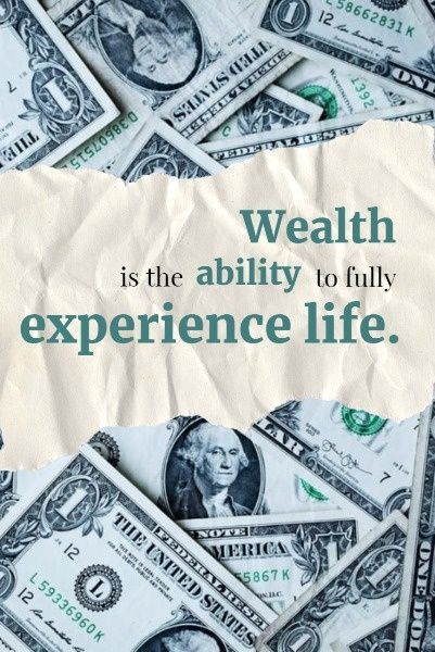 experience, paper, scrape, Wealth QuoteBy The Fotor Team Pinterest Post Template