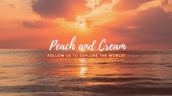 sunrise, landscape, video, Ocean Sunset Banner Youtube Channel Art Template