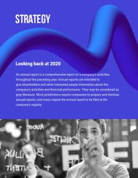 business, company, financial highlight, Blue Aesthetic Yearbook Template