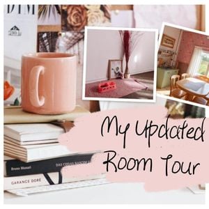 lifestyle, life, youtube, Pink Room Tour Photo Collage (Square) Template