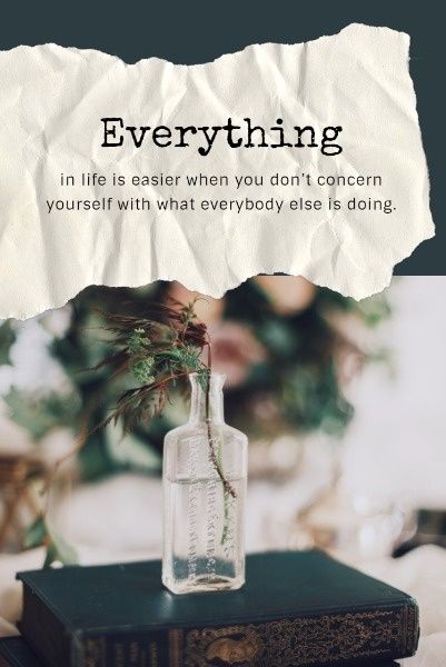 inspired, qoute, motto, Simple Life Vast Quote Pinterest Post Template