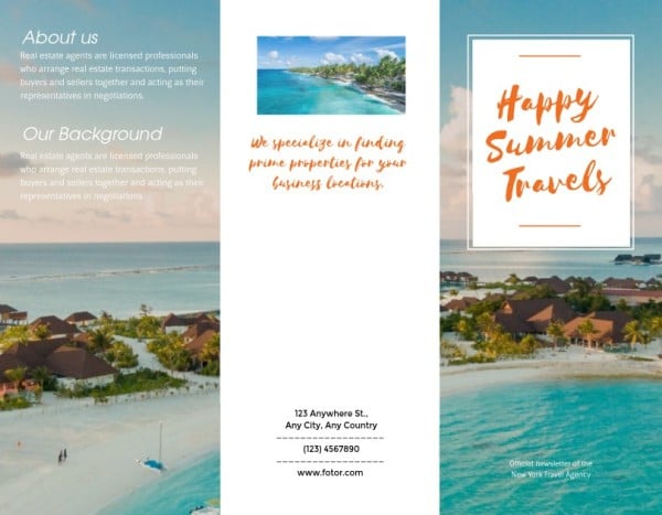 how to make travel brochure online