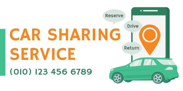 Car Sharing Service Twitter Post
