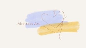 body, brush, simple, Abstract Art Youtube Channel Art Template