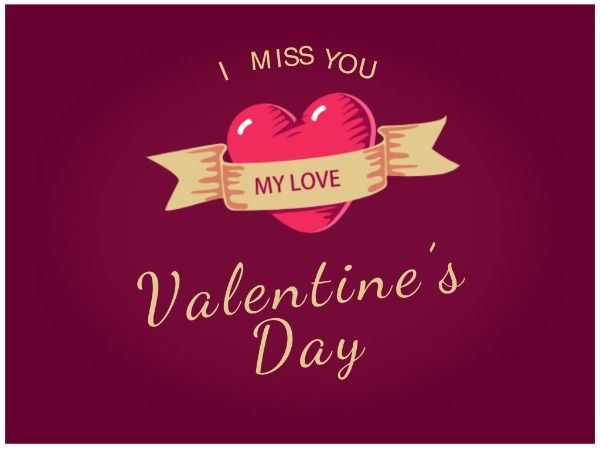 valentines day, valentine day, festival, Red purple valentine's day Card Template