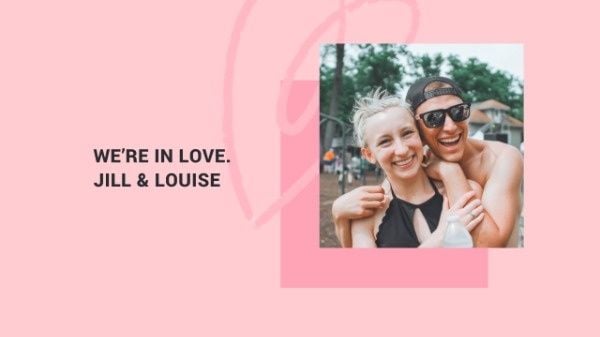 lover, valentine, valentine, Pink Love Couple Youtube Channel Art Template