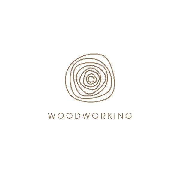 简单的木材工作业务 Logo