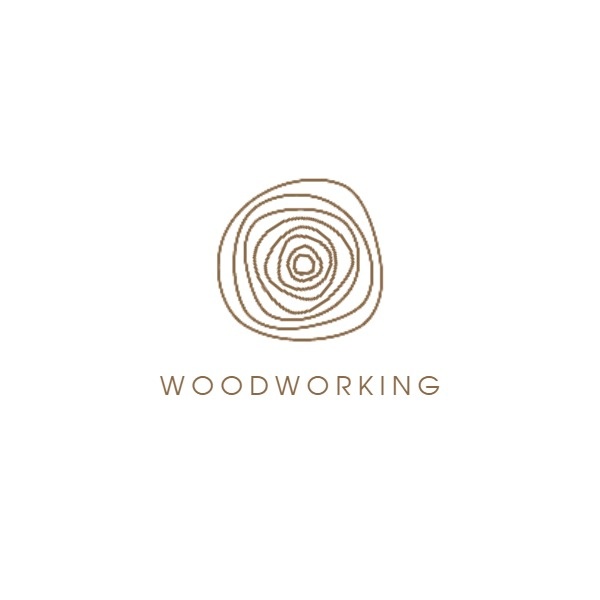 Simple Wood Working Business Logo