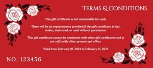 shopping mall, valentines day, heart, Red Rose Valentine's Day Coupon Gift Certificate Template