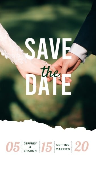 カスタマイズ可能な私たちの結婚式の思い出を保存instagram Storyのテンプレート Fotorデザインツール
