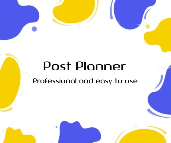 enterprise, firm, application, Simple Post Planner Facebook Post Template