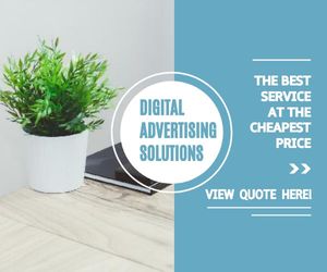 business, promotion, marketing, Digital Advertising Solution Medium Rectangle Template
