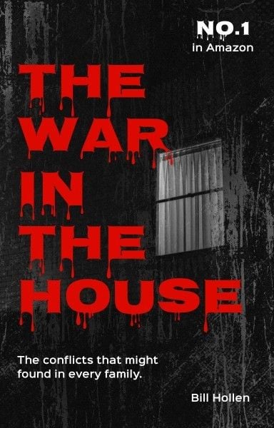 horror, blood, minimallist, Family War Wattpad Book Cover Template