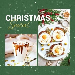 Green Christmas Dessert Recipe Instagram Post