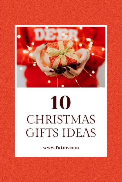 present, tips, gift ideas, Red Christmas Gifts Ideas Pinterest Post Template