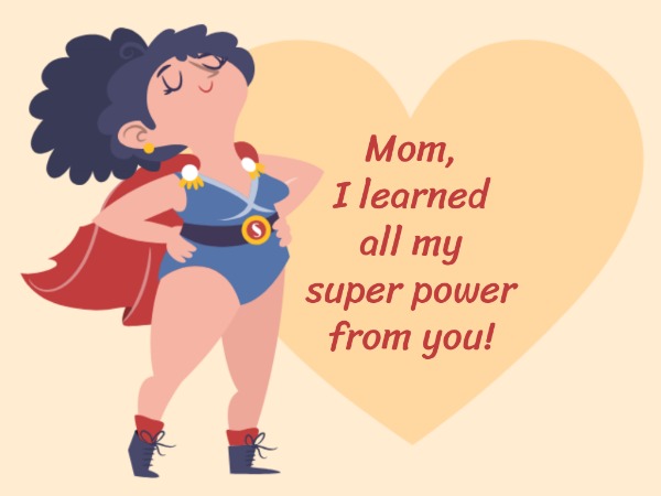 Super mom mother's day Card