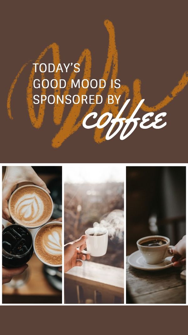 coffee, drinks, life, Created By The Fotor Team Template