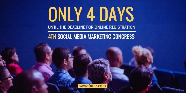 Social Media Marketing Conference Countdown Twitter Post