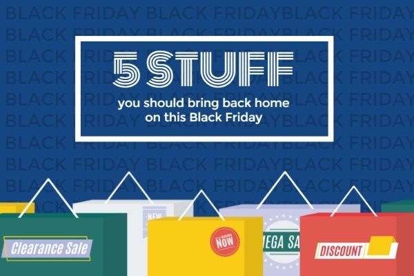 stuff, black friday, sale, Shopping Tips Blog Title Template
