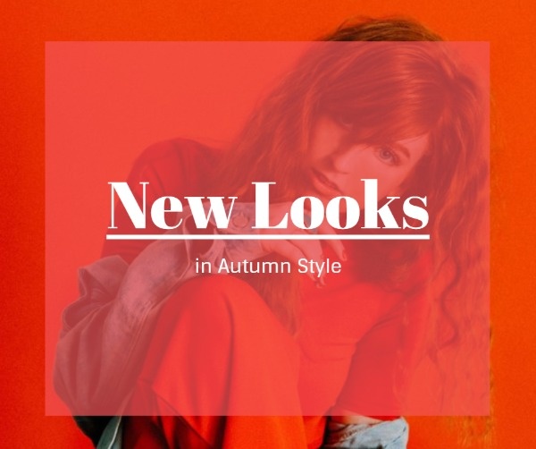 新しいルックス秋のファッションスタイル Facebook投稿