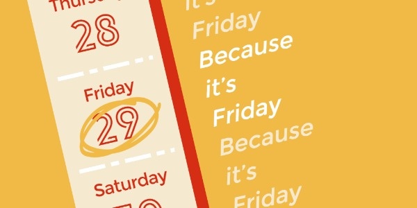 Yellow Black Friday Calendar Twitter Post