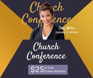 Modern Church Conference Meeting Facebook Post