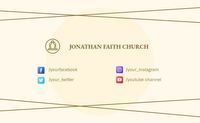 religion, parish, chapel, Beige Minimal Church Business Card Template