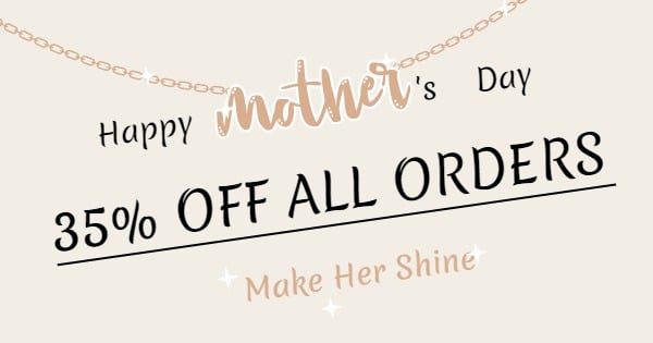 Happy mother's day discount Facebook Ad Medium