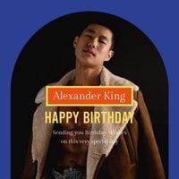 happy, celebration, man, Sending You Birthday Wishes Instagram Post Template