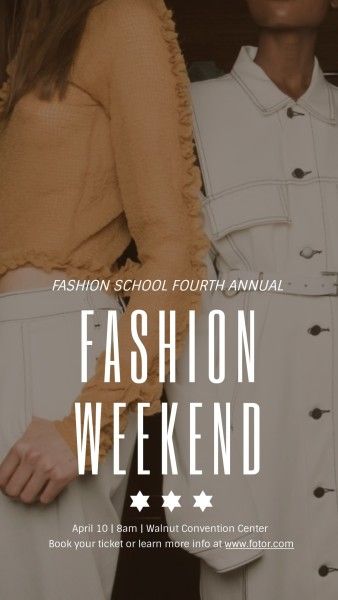 model, fashionista, fashionable, Fashion Weekend Show Event Instagram Story Template