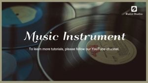 etsy shop, sale, retail, Black Music Instrument Session Youtube Channel Art Template