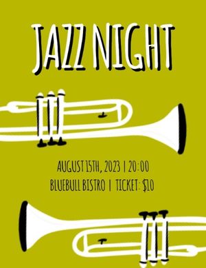 Jazz Night Event Program Flow Program