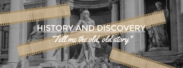 life, record, old story, History And Discovery Facebook Cover Template