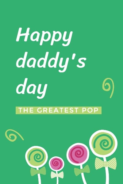 Happy father's day lollipop Pinterest Post