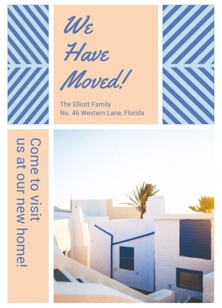 move, house, warming house, Party Recruit Announcement Template