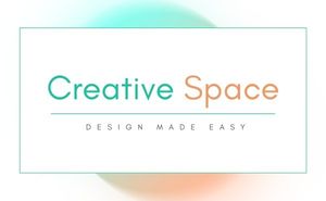 office, company, art, Gradient Modern Creative Space Design Studio Business Card Template