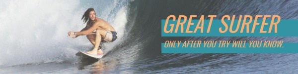 Surfing Sport Banner LinkedIn Background