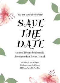 save the date, invitation, card, Wedding  Announcement Template