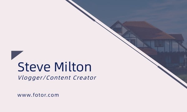 YouTuber Business Card