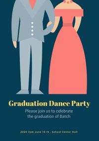 event, graduations, posters, Graduation Dance Party Poster Template