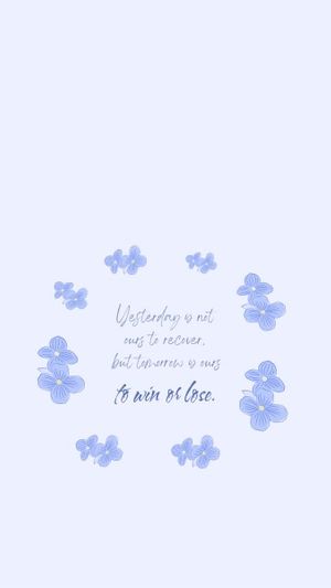Purple Simple Flowers Lifestyle Quotes Mobile Wallpaper Template and ...