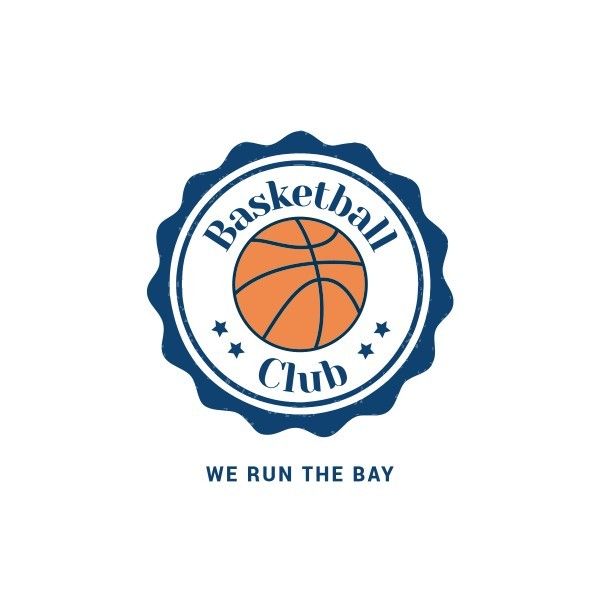 team, sport, sports, Retro Circle Basketball Club Logo Template
