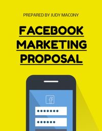 modern, marketing proposals, business, Yellow Simple Facebook Marketing Proposal Template