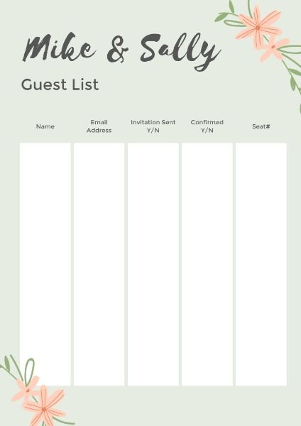 to-do list, romance, love, Wedding Checklist Planner Template