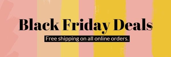 sale.discount, make up, black friday sale, Colorful Shipping Order Email Header Template