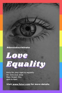 lgbt, love is love, human right, Love Equality Pinterest Post Template
