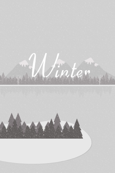 Winter Landscape Pinterest Post