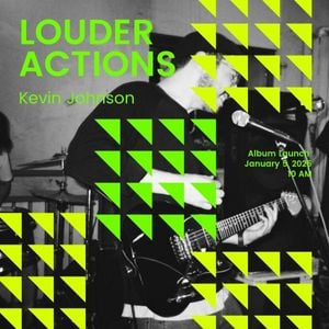 Black Green Louder Actions Album Launch Album Cover